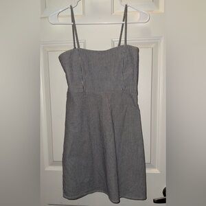 Brandy Melville Gray Spaghetti Strap Mini Sundress